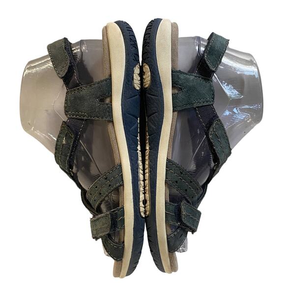 EARTH ORIGINS Women's Size 7M Savoy Sammie Sandals Blue Strappy Comfy Leather - Picture 7 of 13